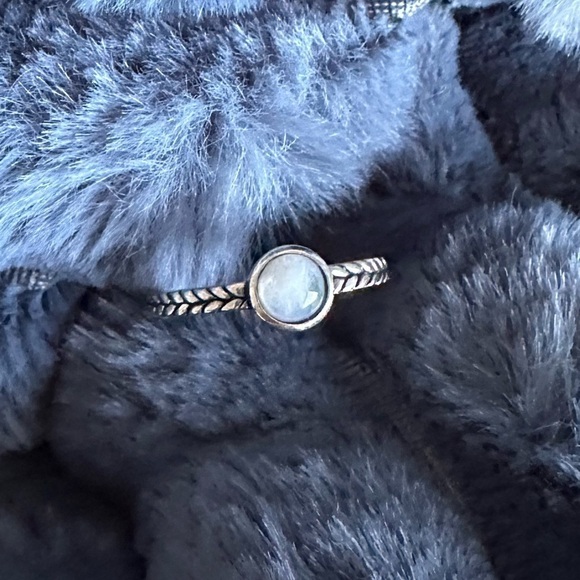 Sterling Silver Dainty Labradorite Ring - Picture 8 of 11